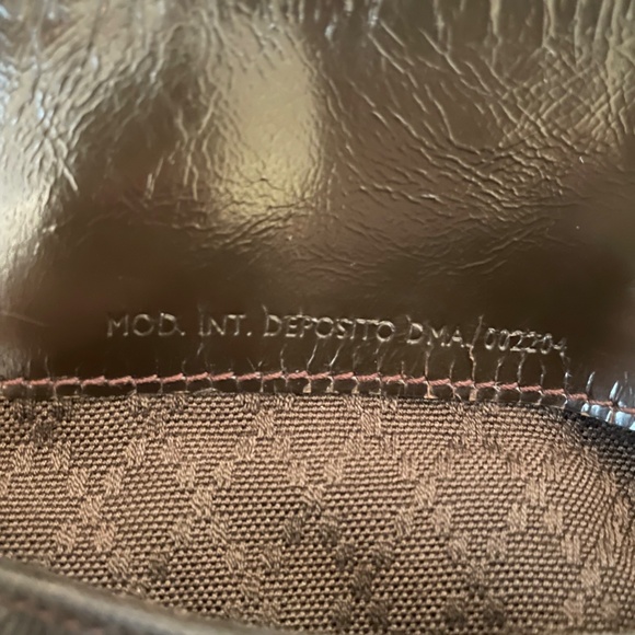 Gucci Brown Nylon Bamboo handle Shoulder Bag/ Rare Vintage - Picture 12 of 16